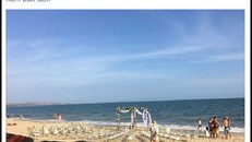 Fan xôn xao khi Cường Đô la đăng ảnh hôn lễ trên bãi biển