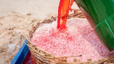 Chùm ảnh "bắt quả tang" nhuộm đỏ ruốc bằng phẩm màu