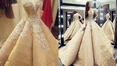 Cận cảnh 2 chiếc váy cưới gần nửa tỷ của 'công chúa' Thúy Diễm