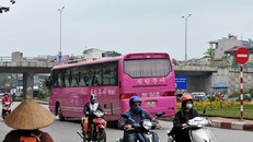 Hà Nội: Ô tô nối nhau đi ngược chiều, giao thông hỗn loạn