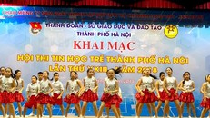 Gần 500 thí sinh tranh tài tại Hội thi tin học trẻ TP Hà Nội