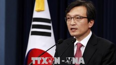 Người phát ngôn Nhà Xanh Kim Eui-kyeom. Ảnh: Yonhap/TTXVN