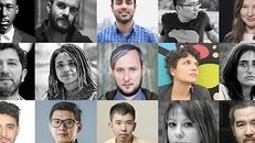 Đạo diễn Bùi Thạc Chuyên (hàng cuối, góc phải) - 1 trong 15 gương mặt được lựa chọn tham gia chương trình The Atelier