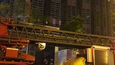 Toàn cao ốc MB Grand Tower nơi xảy ra vụ cháy.