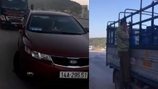 Đình chỉ 3 cán bộ QLTT chặn xe ô tô giữa đường.