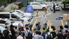 Hiện trường vụ tự tử. Ảnh: AFP.