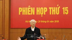 Tổng Bí thư, Chủ tịch nước Nguyễn Phú Trọng phát biểu tại phiên họp. Ảnh: Phương Hoa/TTXVN