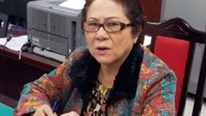 Bà Dương Thị Bạch Diệp tại cơ quan điều tra. Ảnh: Bộ Công an