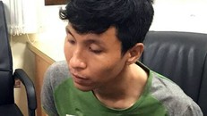 Tuấn Anh tại cơ quan điều tra. Ảnh: Thái Hà.