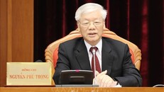 Tổng Bí thư, Chủ tịch nước Nguyễn Phú Trọng phát biểu bế mạc Hội nghị Trung ương 10.