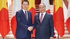 Thủ tướng Nguyễn Xuân Phúc đón, hội đàm với Thủ tướng Italy