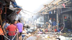 Hiện trường vụ cháy (Ảnh: Sơn Bách/Vietnam+)