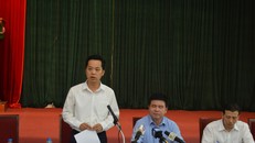 Ông Vũ Đăng Định, Chánh Văn phòng UBND, người phát ngôn UBND thành phố Hà Nội thông tin tại cuộc họp báo quý III.