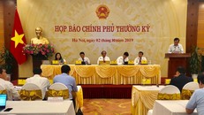 Quang cảnh buổi họp báo.