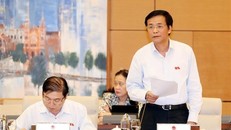 Tổng Thư ký, Chủ nhiệm Văn phòng Quốc hội Nguyễn Hạnh Phúc phát biểu. (Ảnh: Trọng Đức/TTXVN)