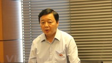 Bộ trưởng Trần Hồng Hà. (Ảnh: Hùng Võ/Vietnam+)