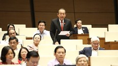 Phó Thủ tướng Thường trực Chính phủ Trương Hòa Bình trả lời những chất vấn thuộc trách nhiệm của Chính phủ. (Ảnh: Văn Điệp/TTXVN)