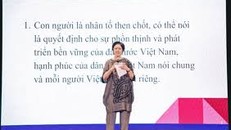 Bà Tôn Nữ Thị Ninh tại hội thảo giáo dục Reggio Children và Bản sắc văn hóa Việt