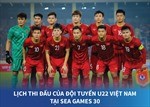 Lịch thi đấu của U22 Việt Nam tại SEA Games 30