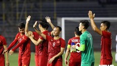 Niềm vui của các cầu thủ U22 Việt Nam. Ảnh:VTC News