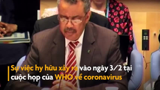Tổng giám đốc WHO trấn an mọi người khi ho ở cuộc họp về virus corona