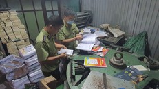 Lực lượng chức năng kiểm tra cơ sở của ông Lưu Mạnh Trường.