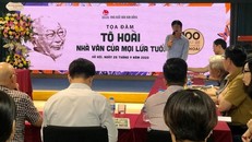 Tọa đàm “Tô Hoài - Nhà văn của mọi lứa tuổi.” (Ảnh: Phương Lan)