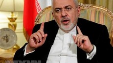Ngoại trưởng Iran Mohammad Javad Zarif phát biểu tại Tehran. (Ảnh: IRNA/TTXVN)