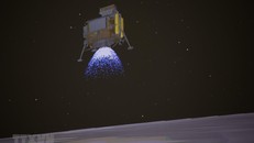 Tàu thăm dò vũ trụ Hằng Nga 4 của Trung Quốc hạ cánh mềm xuống bề mặt tối của Mặt Trăng ngày 3/1/2019. (Ảnh: THX/TTXVN)