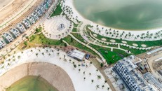 Một góc thành phố biển hồ Vinhomes Ocean Park nhìn từ trên cao
