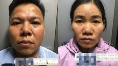 Hai đối tượng Nguyễn Văn Luận và Hà Thị Lụa. Ảnh TTXVN