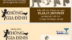 Vở nhạc kịch "Không gia đình" sẽ được biểu diễn tại Nhà hát Tuổi trẻ.