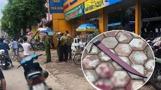  Hiện trường vụ án cùng hung khí Trần Tuấn Anh bỏ lại.