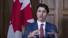 Thủ tướng Canada Justin Trudeau ngày 11/9 tuyên bố giải tán Quốc hội. Ảnh: AFP/TTXVN