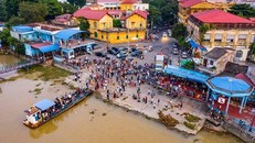 Bến phà Bính ngày 30/9. (Ảnh: Vietnamnet)