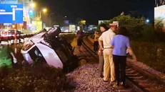 Hiện trường vụ tai nạn. 