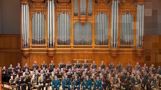 Dàn nhạc Lực lượng vệ binh quốc gia Liên bang Nga. Ảnh: BTC cung cấp