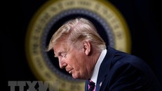 Tổng thống Mỹ Donald Trump phát biểu tại Nhà Trắng ngày 12/12/2019. (Nguồn: AFP/TTXVN)