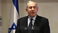 Ông Benjamin Netanyahu phát biểu tại cuộc họp báo ở Jerusalem ngày 4/3/2020. Ảnh: AFP/TTXVN