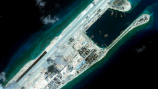 Ảnh chụp đá Chữ Thập từ vệ tinh. (Ảnh: CSIS)