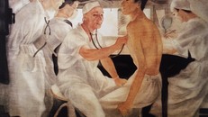 Bức tranh đầy xúc cảm ngợi ca 'các chiến binh áo trắng'