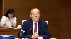 TS. Kidong Park, Trưởng đại diện Tổ chức Y tế thế giới tại Việt Nam phát biểu tại cuộc làm việc. Ảnh: VGP