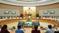 Chính phủ họp thường kỳ tháng 5/2020. Ảnh VGP