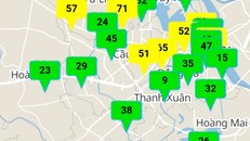 Chất lượng không khí Hà Nội được cải thiện sau cơn mưa lớn