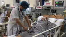 Bệnh nhân ngộ độc pate Minh Chay điều trị tại Bệnh viện Bạch Mai.