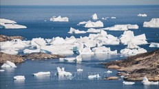 Băng trôi trên vùng biển phía đông Greenland, ngày 15/8/2019. Ảnh tư liệu: AFP/TTXVN