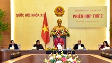 Chủ tịch Quốc hội, Chủ tịch Hội đồng Bầu cử quốc gia Nguyễn Thị Kim Ngân chủ trì phiên họp