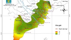 Đồng bằng sông Cửu Long sẽ xuất hiện đợt xâm nhập mặn mới