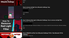 Một loạt nội dung hướng dẫn chỉnh sửa video Silhouette Challenge được đăng tải trên YouTube. 