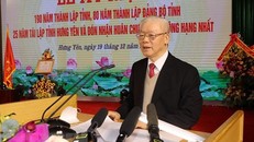 Tổng Bí thư Nguyễn Phú Trọng phát biểu tại Lễ kỷ niệm.